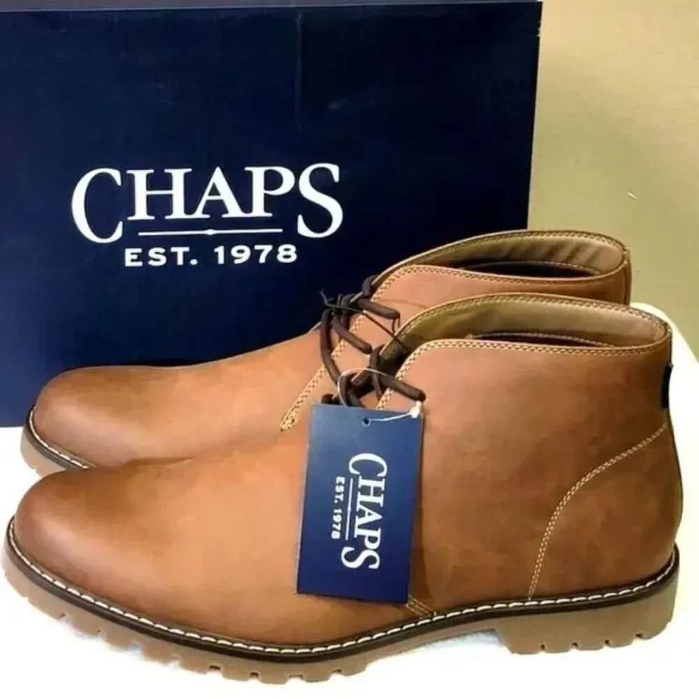 S O L D: Size: 12 Chukka Boots w/ Memory Foam . Chaps . New in Box